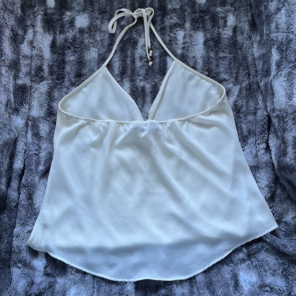 Veronica M Surplice Halter Top - Picture 2 of 3